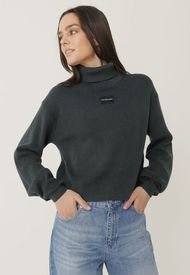 Sweater Calvin Klein Verde Petróleo - Calce Holgado