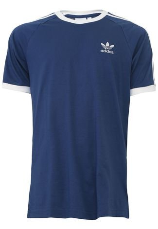 Camiseta adidas Originals 3 Stripes Azul-Marinho