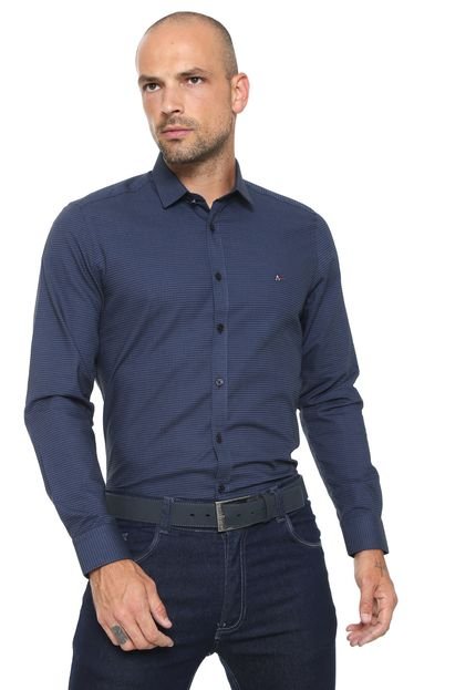 Camisa Aramis Super Slim Azul - Marca Aramis