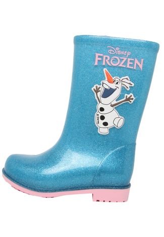 Galocha Grendene Kids Frozen Olaf Infantil Azul