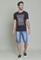 Bermuda Jeans Slim Fit com Lavagem Média Lemier Collection Masculino - Marca Lemier Jeans