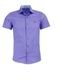 Camisa Social Amil Ultron Slim com Elastano M/Curta Com detalhes na Gola Luxo Roxo - Marca Amil