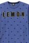 Camiseta Lemon Manga Longa Azul - Marca Lemon