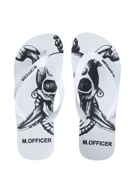 Chinelo M. Officer Branco - Marca M. Officer
