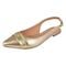 Sapatilha Feminina Bico Fino Mule Slingback CM Calçados Hotfix Ouro Light - Marca Monte Shoes