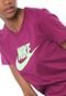 Camiseta Nike Sportswear Tee Essntl Icon Futura Roxa - Marca Nike Sportswear