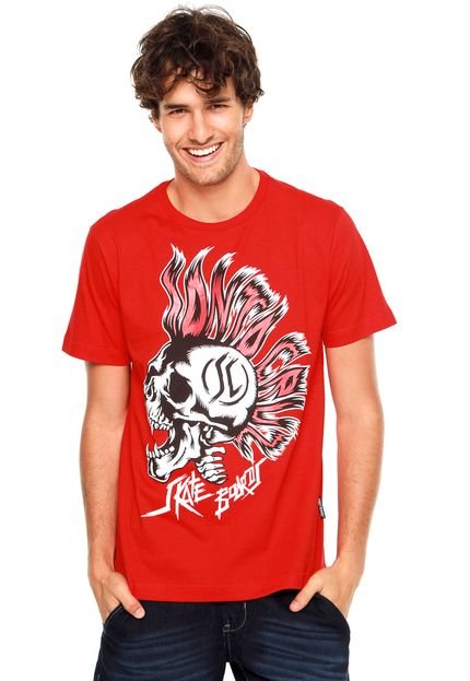 Camiseta Santa Cruz Skullkawk Vermelha - Marca Santa Cruz