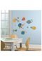 Adesivo Decorativo Planetas & Foguetes Colorido RoomMates Azul - Marca RoomMates