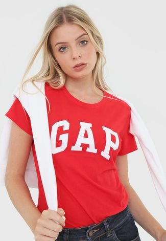 Camiseta GAP Logo Vermelha