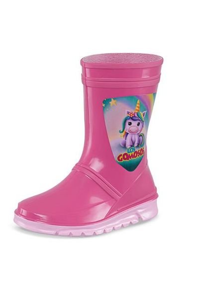 Botas De Lluvia Poof Fucsia Rosa Para Ni a Los Gomosos Compra