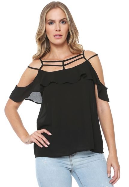 Blusa Ciganinha Endless Strappy Preta - Marca Endless