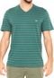 Camiseta Lacoste Listras Verde/Cinza - Marca Lacoste