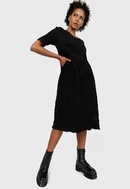 Vestido Glamorous Textured Negro - Calce Regular