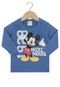 Camiseta Brandili Disney Manga Longa Baby Menino Azul - Marca Brandili
