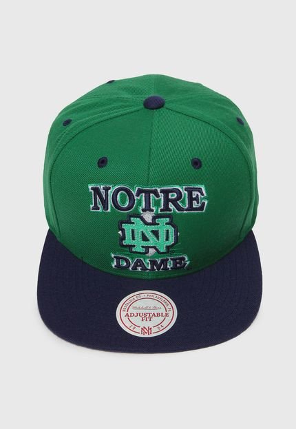 Boné Mitchell & Ness Snapback Notre Dame Verde - Marca Mitchell & Ness