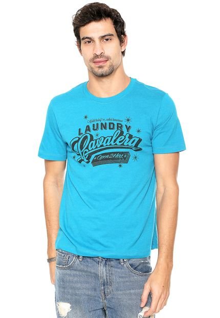 Camiseta Cavalera Laundry Azul - Marca Cavalera