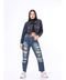 Jaqueta Feminina Jeans com Elastano Cropped Razon Jeans - Marca Razon Jeans