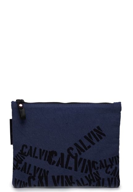 Nécessaire Calvin Klein Escritos Azul - Marca Calvin Klein
