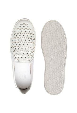 Slip On Dumond Sola Alta Hotfix Branco