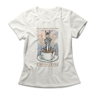 Camiseta Feminina The Lord Of The Coffee - Off White