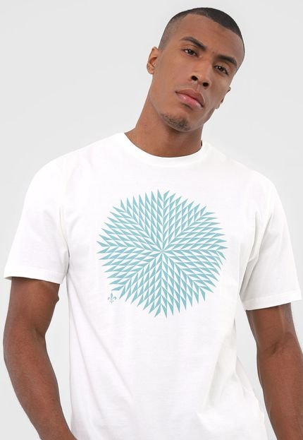 Camiseta Dudalina Geométrica Off-White - Marca Dudalina