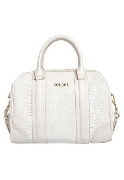 Bolsa Colcci Snake Bowling Branca - Marca Colcci