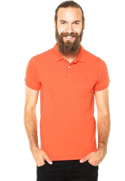 Camisa Polo Richards Reta Laranja - Marca Richards