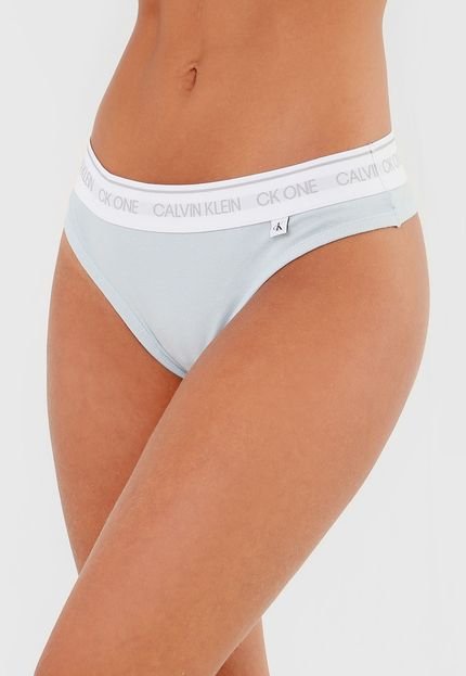 Calcinha Calvin Klein Underwear Fio Dental Ck One Verde - Marca Calvin Klein Underwear