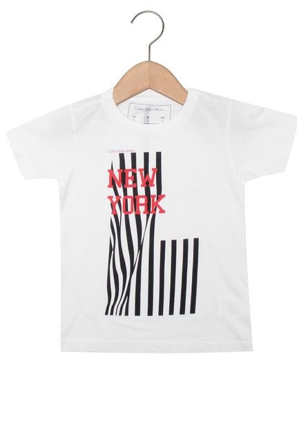 Camiseta Calvin Klein Kids Manga Curta Menino Branco - Marca Calvin Klein Kids