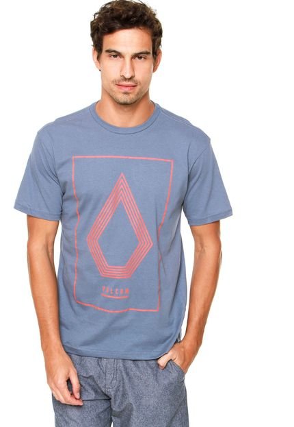 Camiseta Volcom Line Art Azul - Marca Volcom