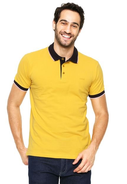 Camisa Polo Colcci Reta Comfort Amarela - Marca Colcci
