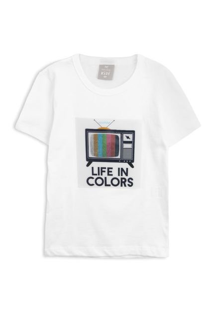 Camiseta Hering Kids Infantil Tv Branca - Marca Hering Kids