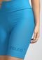 Bermuda Ciclista Colcci Fitness Logo Azul - Marca Colcci Fitness