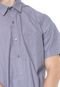 Camisa Lacoste Slim Com Bolso Azul - Marca Lacoste