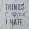 Camiseta Feminina Things I Hate - Mescla Cinza - Marca Studio Geek 