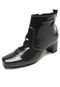 Bota DAFITI SHOES Verniz Preto - Marca DAFITI SHOES