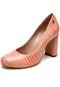 Scarpin Couro Dumond Bico Redondo Rosa - Marca Dumond