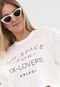 Camiseta Cropped Colcci Ex-lovers Off-White - Marca Colcci