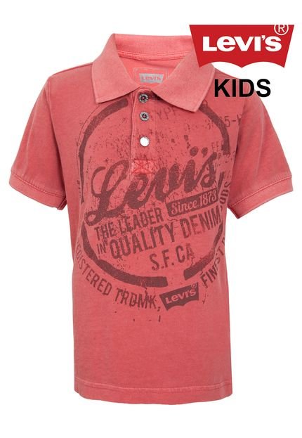 Camisa Polo Levi's Kids Dude Vermelha - Marca Levis