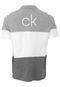 Camisa Polo Calvin Klein Reta Recortes Cinza - Marca Calvin Klein