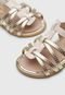 Sandália Infantil Pimpolho Metalizada Dourada - Marca Pimpolho