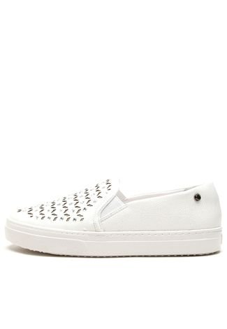 Slip On Dumond Sola Alta Hotfix Branco