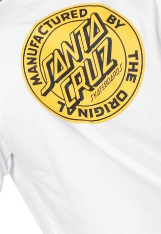 Camiseta Santa Cruz Original Dot Fill Branca