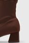 Bota Usaflex Bico Verniz Caramelo - Marca Usaflex