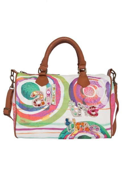 Bolsa Desigual Circles Caramelo - Marca Desigual