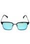 Óculos de Sol Khatto Geométrico Preto/Azul - Marca Khatto