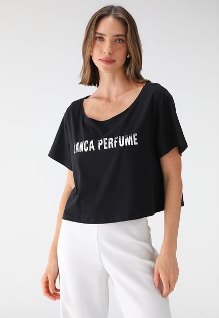 Camiseta Lança Perfume Logo Preta - Marca Lança Perfume