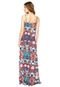 Vestido Longo Shop 126 Flores Multicolorido - Marca Shop 126