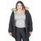 Jaqueta Parka Feminina Dupla Face Nylon Plus Size Com Capuz - Marca Zafina