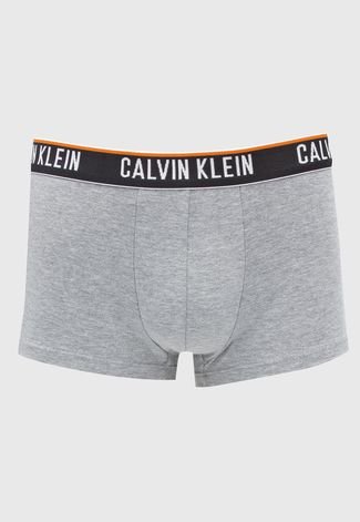 Cueca Calvin Klein Underwear Boxer Lettering Cinza